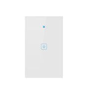 WS-US-01 EWeLink APP and Touch Control 2A 1 Gang Smart Wall Switch with Tempered Glass Panel, AC 90V-250V, US Plug, 1 Gang