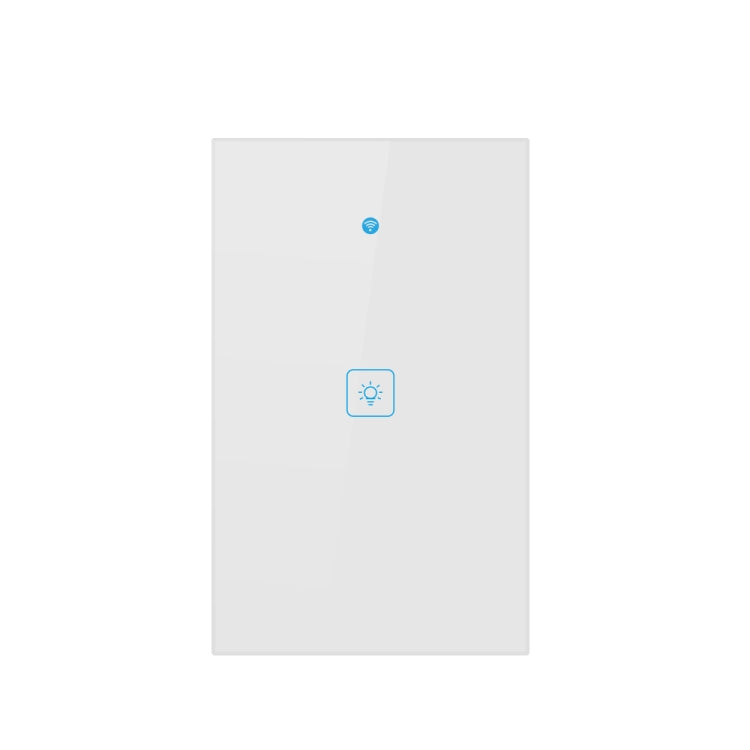 WS-US-01 EWeLink APP and Touch Control 2A 1 Gang Smart Wall Switch with Tempered Glass Panel, AC 90V-250V, US Plug, 1 Gang