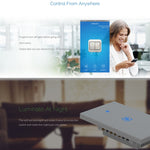 Interruttore a parete smart touch 1 gruppo 2A vetro temperato