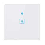 Interruttore a parete smart 1 gruppo vetro temperato UK