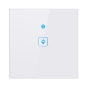 WS-UK-01 EWeLink APP and Touch Control 2A 1 Gang Smart Wall Switch with Tempered Glass Panel, AC 90V-250V, UK Socket, 1 Gang