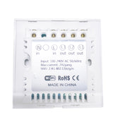 WS-UK-02 EWeLink APP and Touch Control 2A 2 Gang Tempered Glass Panel Smart Wall Switch AC 90V-250V UK Socket 2 Gangs