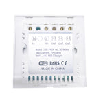 Interruttore intelligente a parete 3 bande vetro UK 90-250V