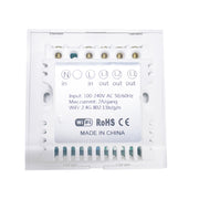 WS-UK-03 EWeLink APP and Touch Control 2A 3 Gang Tempered Glass Panel Smart Wall Switch AC 90V-250V UK Socket 3 Gangs