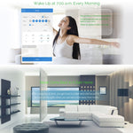 Interruttore intelligente a parete 3 bande vetro UK 90-250V