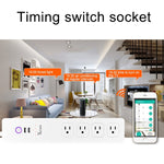 Presa multipla smart 4 USB 3 prese US WiFi Alexa Google