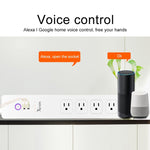 Presa multipla smart 4 USB 3 prese US WiFi Alexa Google