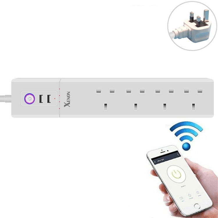 Presa di alimentazione smart 4 USB 3 prese UK WiFi