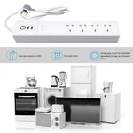 Presa di alimentazione smart 4 USB 3 prese UK WiFi