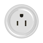 Mini Smart WiFi Plug 10A APP Remote Control Timing Control Energy Usage Smart Socket Works with Alexa and Google Home, AC 110V, US Plug, Round Shape