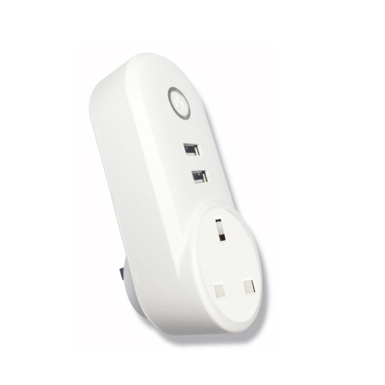 SA-002 2 porte USB + 1 presa EU Presa di corrente intelligente WiFi, compatibile con Alexa e Google Home, CA 110 V-230 V, EU Plug, UK Plug, US Plug