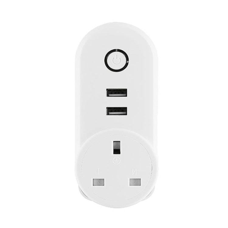 SA-002 2 porte USB + 1 presa EU Presa di corrente intelligente WiFi, compatibile con Alexa e Google Home, CA 110 V-230 V, EU Plug, UK Plug, US Plug