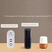 SA-002 2 porte USB + 1 presa EU Presa di corrente intelligente WiFi, compatibile con Alexa e Google Home, CA 110 V-230 V, UK Plug, US Plug