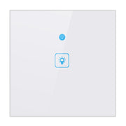 WS-EU-01 EWeLink APP and Touch Control 2A 1 Gang Smart Wall Switch with Tempered Glass Panel, AC 90V-250V, EU Plug, 1 Gang