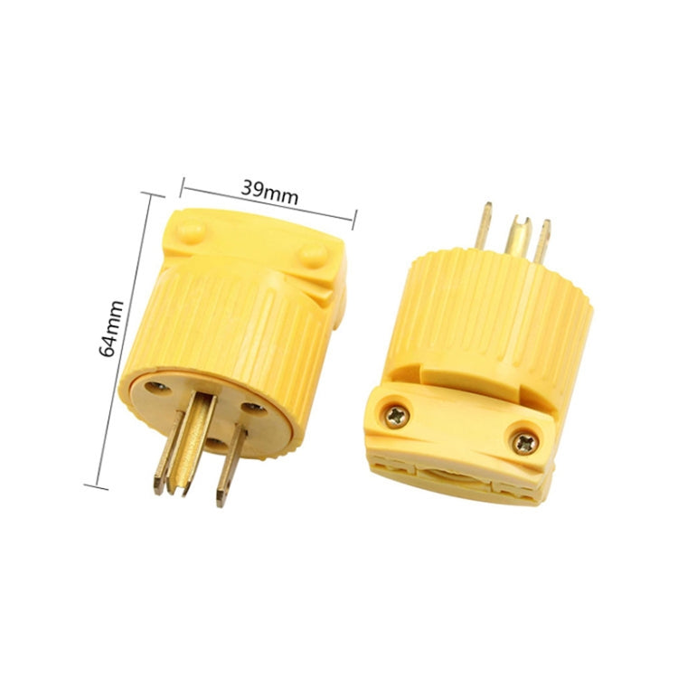 5-15P 125V Detachable Plug Adapter 15A 3-Pin Power Adapter, US Plug