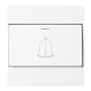 PC 86 Type Wall Doorbell Single Control Switch, EU Plug
