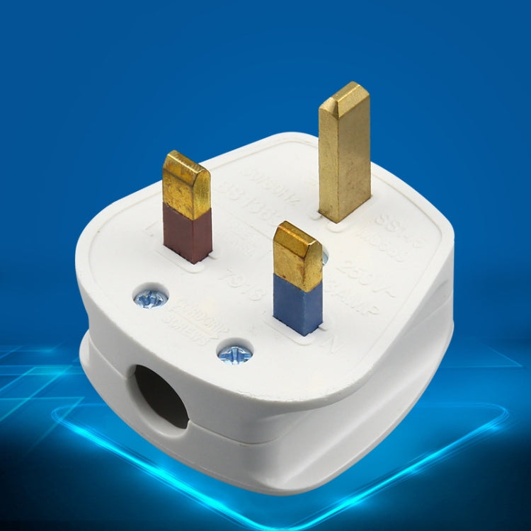 13A Three Pin Power Wiring Plug with Fuse Tube, UK Plug