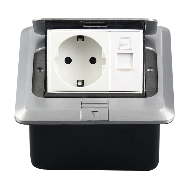 Presa da pavimento pop-up in lega di alluminio 16A 250V
