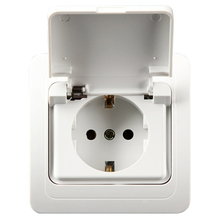 Waterproof ceramic socket with cover, European plug