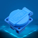 Presa impermeabile IP44 esterna con coperchio, spina europea