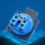 Presa impermeabile IP44 esterna con coperchio, spina europea