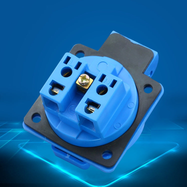 Presa impermeabile IP44 esterna con coperchio, spina europea