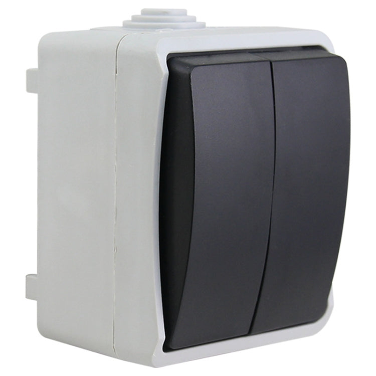 Interruttore singolo doppia connessione impermeabile IP44