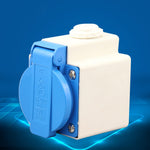 Presa impermeabile esterna IP44 con coperchio 16A 250V