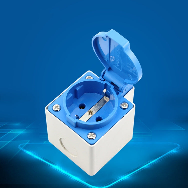 Presa impermeabile esterna IP44 con coperchio 16A 250V