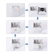 IP55 Waterproof Double Connection Outdoor Socket, European Plug