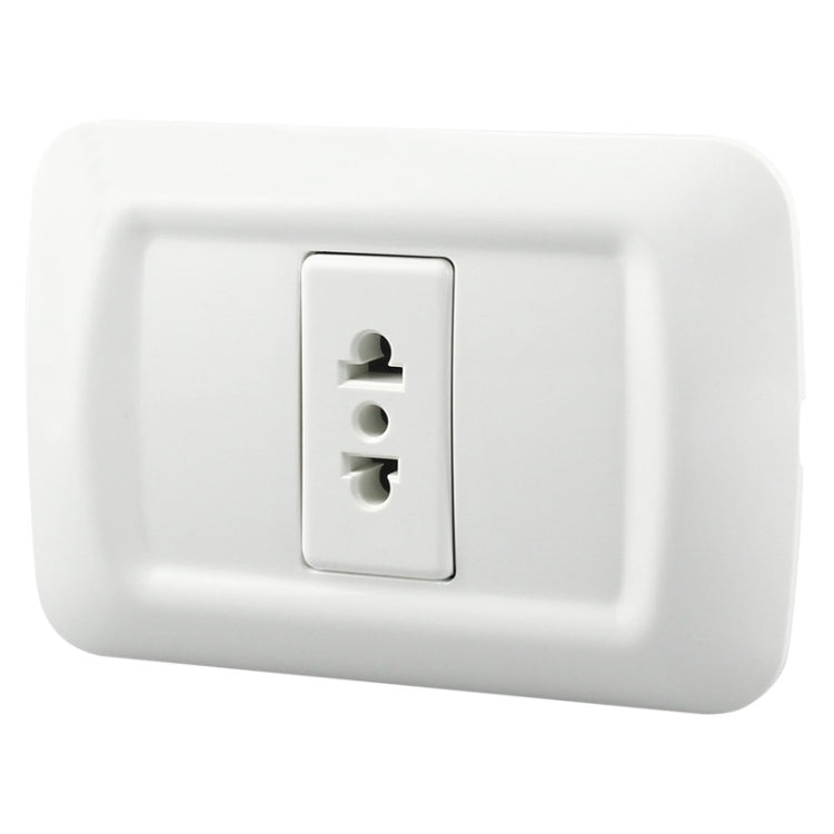 Round flat single connection wall socket