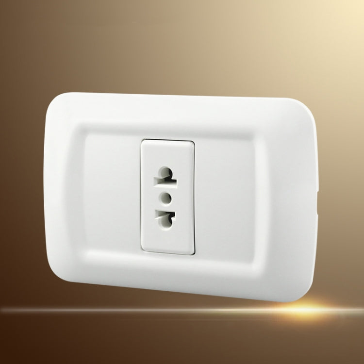 Round flat single connection wall socket