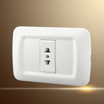 Presa ambipolare da parete 10/16A 250V 115x80mm