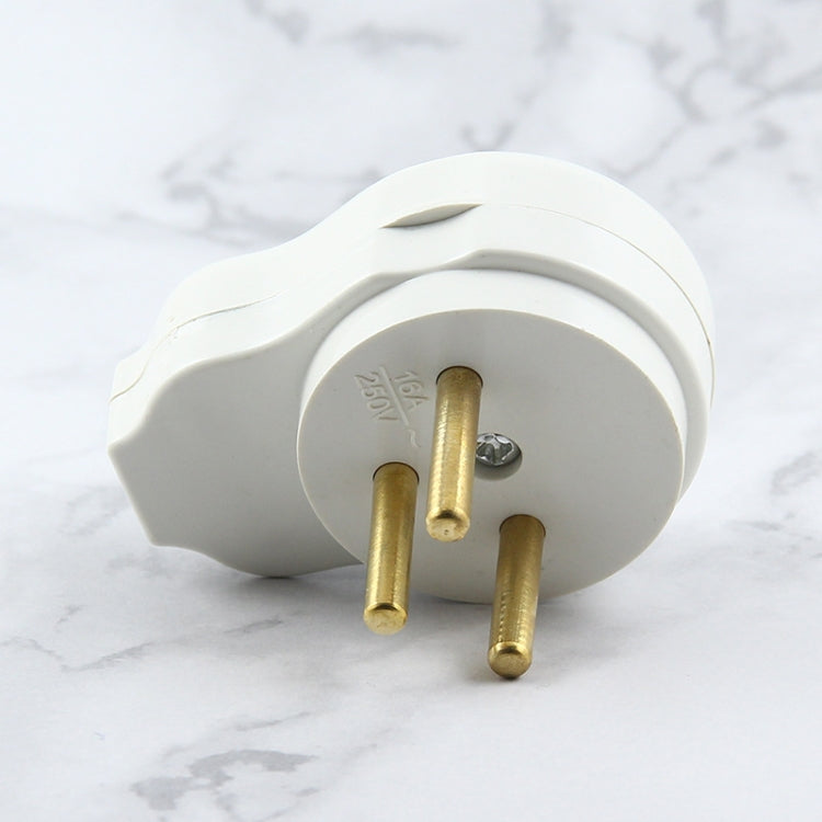 3-pole power plug with cylindrical butt joint male female 16A