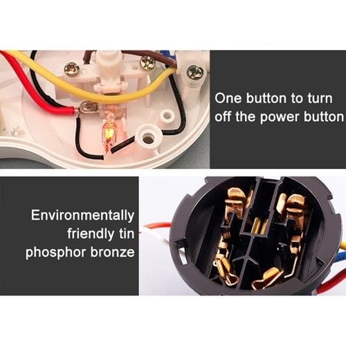 Charging Plug-in Wiring Board Creative Rotating Tow Board 13A Deformed Socket with USB, UK Plug, 3-Bit Socket, 3-Bit Socket with USB