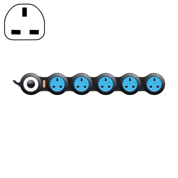 Charging Plug-in Wiring Board Creative Rotating Tow Board 13A Deformed Socket, UK Plug, 5-Bit Socket, 5-Bit Socket