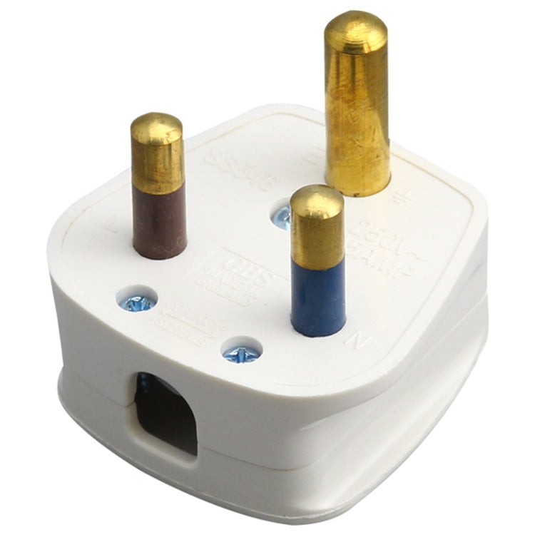 15A Power Plug with Three Pin Barrel, UK Socket