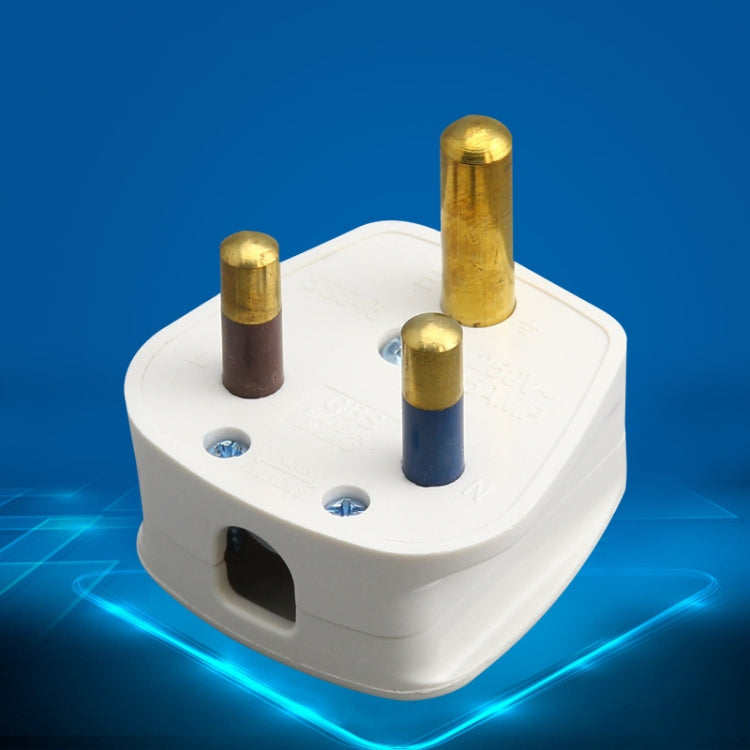 15A Power Plug with Three Pin Barrel, UK Socket