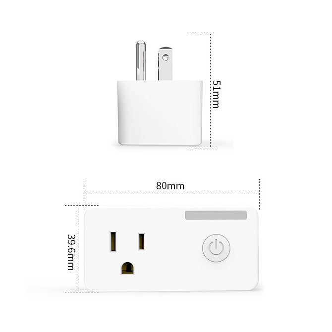 SA-004 10A EWeLink APP Remote Timing WiFi Smart Socket Works with Alexa and Google Home, US Plug