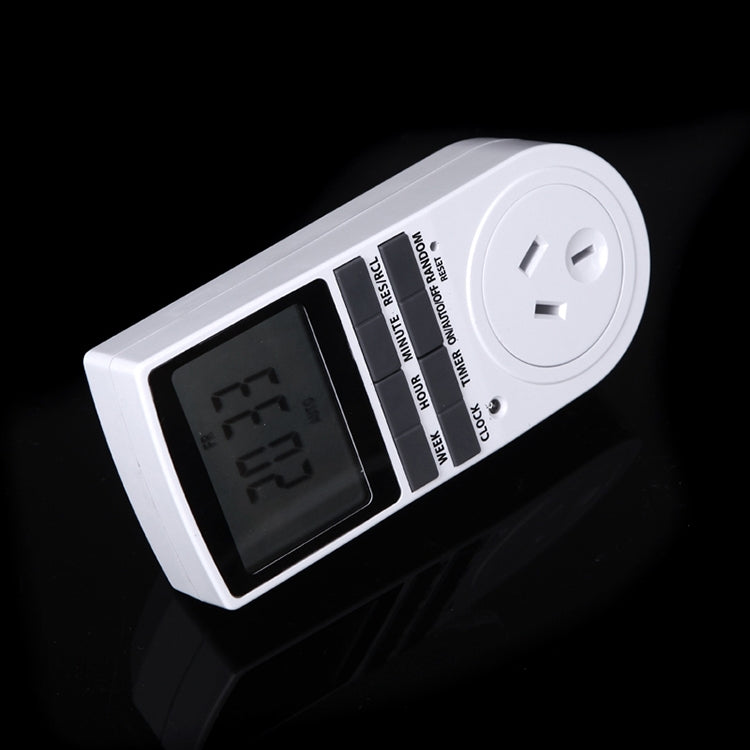 AC 240V Smart Home Plug-in Display LCD programmabile Orologio Funzione ora legale 12/24 ore Presa interruttore timer modificabile, spina AU, AC 240V AU Plug