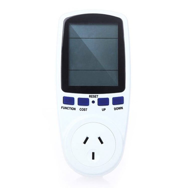 AC 240V 50Hz Max 10A LCD Display Power Meter Energy Watt Ampere Volt Electricity Usage Analyzer, AU Plug, AC 240V AU Plug