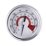 Termometri da forno in acciaio inossidabile BBQ Smoker Pit Grill Termometro bimetallico Indicatore di temperatura Strumenti di cottura con doppio display e vetro antiappannamento, WSS-411