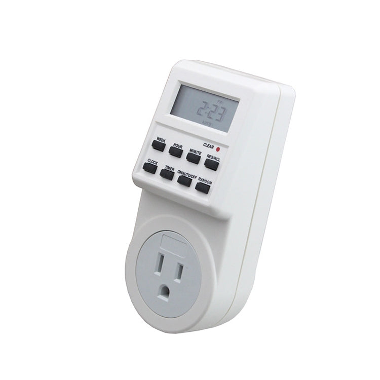 Smart Plug Timer AC 120V con Display LCD e Orologio