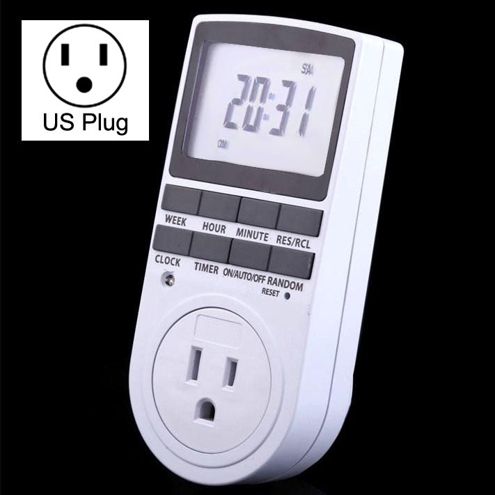 Presa smart AC 120V con timer LCD programmabile