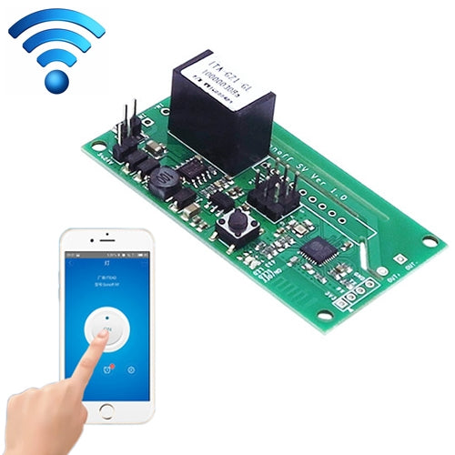 Sonoff SV 10A Single Channel WiFi Remote Timing Smart Relay Module Works with Alexa and Google Home, Support iOS and Android, DC 5V-24V, 5V-24V