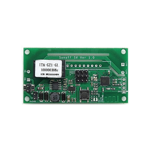 Sonoff SV 10A Single Channel WiFi Remote Timing Smart Relay Module Works with Alexa and Google Home, Support iOS and Android, DC 5V-24V, 5V-24V