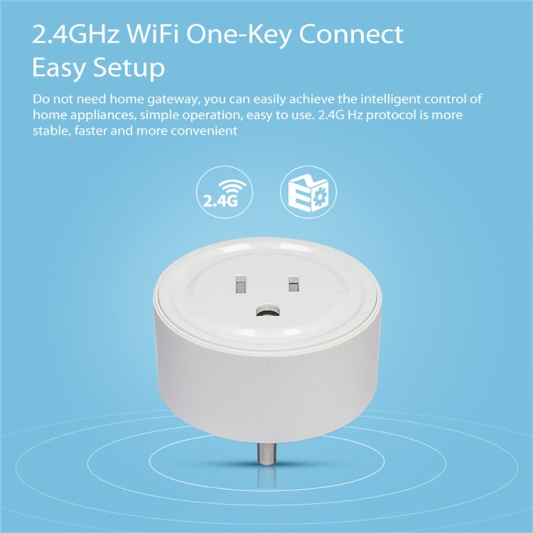 NEO NAS-WR06W WiFi US Smart Power Plug, con telecomando Accensione/spegnimento dell'apparecchio tramite app e funzione di temporizzazione, NAS-WR06W