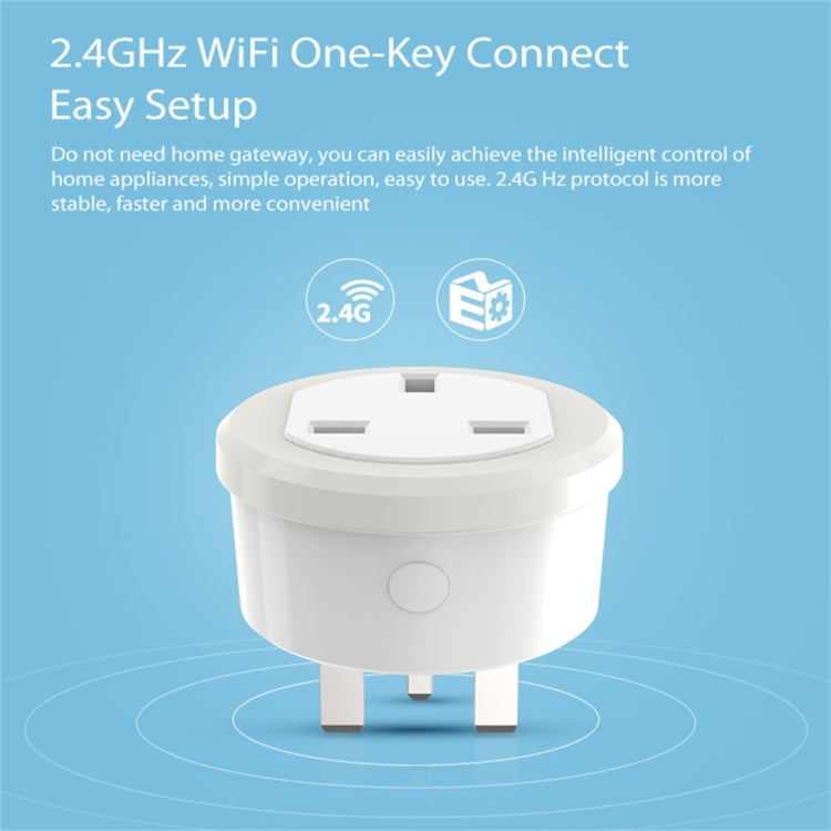 NEO NAS-WR03W WiFi UK Smart Power Plug, con telecomando Accensione/spegnimento dell'apparecchio tramite app e funzione di temporizzazione, NAS-WR03W