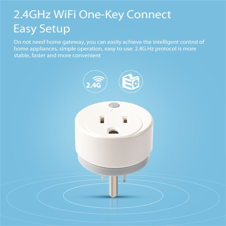 NEO NAS-WR02W WiFi US Smart Power Plug, con telecomando Accensione/spegnimento dell'apparecchio tramite app e funzione di temporizzazione, NAS-WR02W