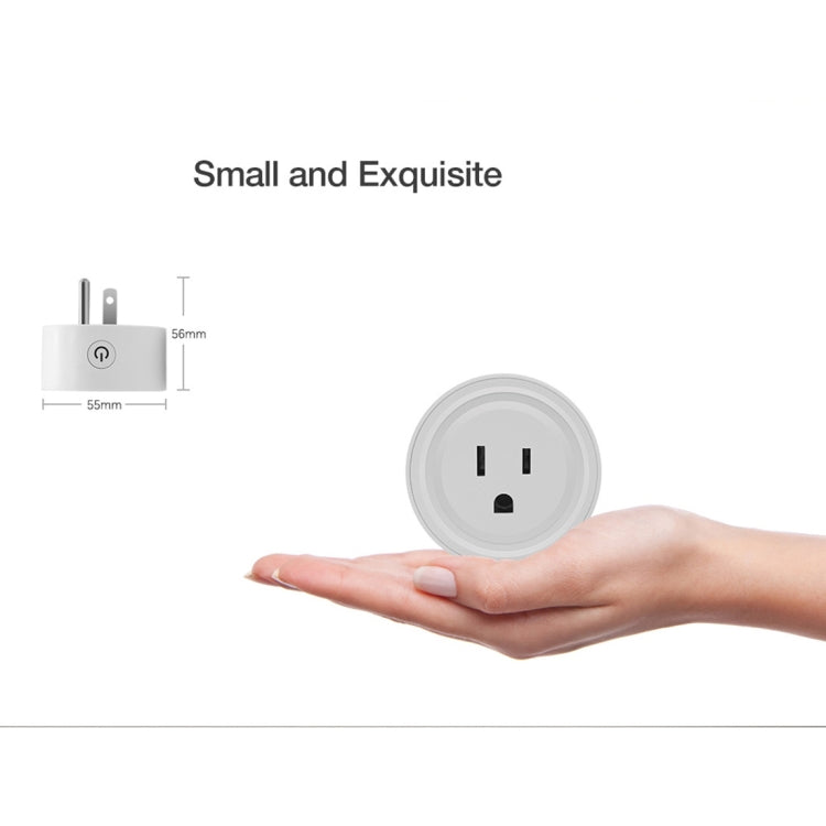 SA-003 10A Mini Timer WiFi Socket, Smart Plug, Works with Alexa and Google Home, AC 100-240V, US Plug, SA-003